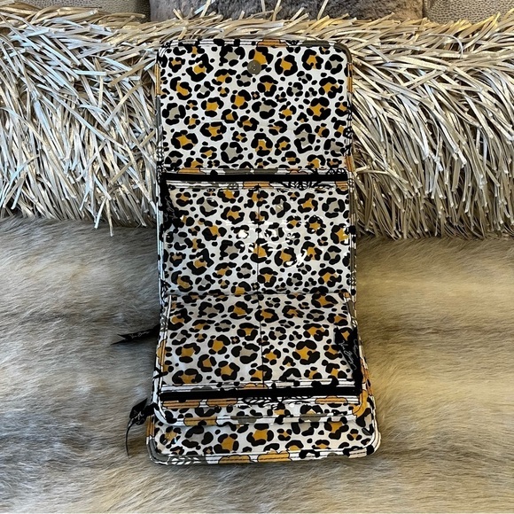 VERA BRADLEY Go Wild Travel Jewelry Case Folio Book Yellow Black White 2013 - Picture 7 of 16